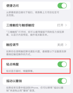 林周苹果授权维修站分享iPhone轻点无法唤醒怎么办 