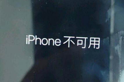 林周苹果服务网点分享锁屏界面显示“iPhone 不可用”如何解决 