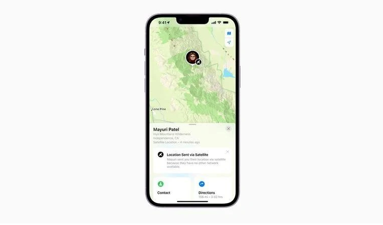 林周苹果14维修分享iPhone14系列中 FindMy功能通过卫星分享位置方法教程 