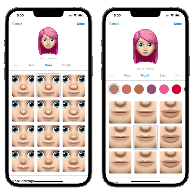 林周苹果手机维修分享​iOS 16中的拟我表情有了哪些变化和升级 