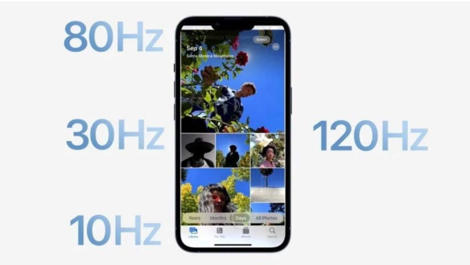 林周苹果14维修分享iPhone 14有高刷吗 