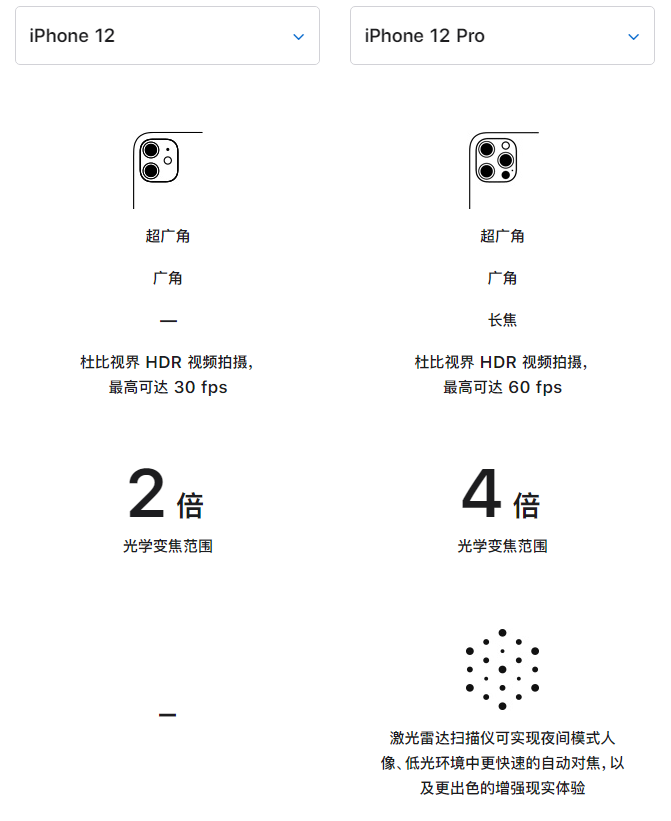 林周苹果手机维修分享苹果 iPhone 12 与 iPhone 12 Pro 选哪款 
